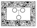 Female + Female Couple + 1 Female Child Pedigree BW - Digital Download